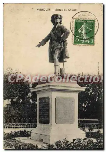 Cartes postales Verdun Statue De Chevert