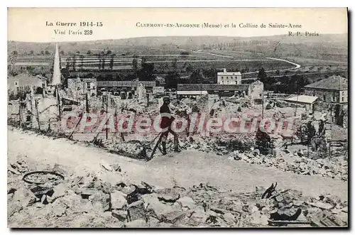 Cartes postales Clermont En Argonne Et La Colline De Ste Anne