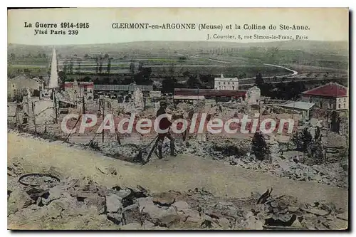 Cartes postales Clermont En Argonne Et La Colline De Ste Anne