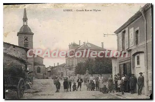 Cartes postales Loisey Grande Rue Et I'Eglise