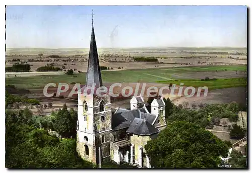 Cartes postales moderne En AvionAu Dessus De Mont de Sassey L'Eglise du Moyen Age Classee Monument Historique