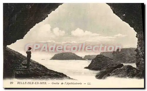 Cartes postales Belle Isle en Mer Grotte de l'Apothicairerie