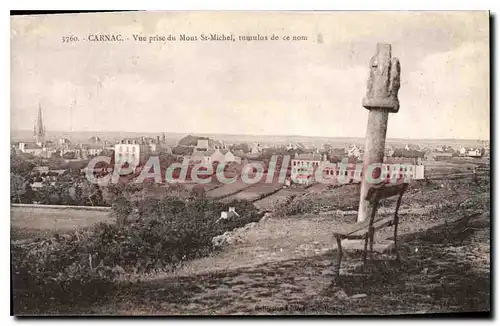 Ansichtskarte AK Carnac Vue Prise Du Mont St Michel