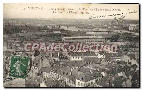 Cartes postales Lorient Vue Generale Prise De La Tour De I'Eglise