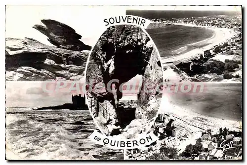 Cartes postales Quiberon Le Rocher De I'Aigle Vue Aerienne