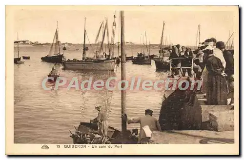 Cartes postales Quiberon Un Coin Du Port