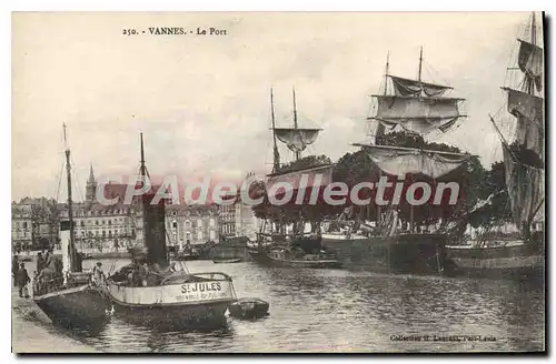 Cartes postales Vannes Le Port bateau Saint Jules