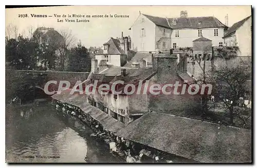 Cartes postales Vannes Vue De La Riviere vieux lavoirs