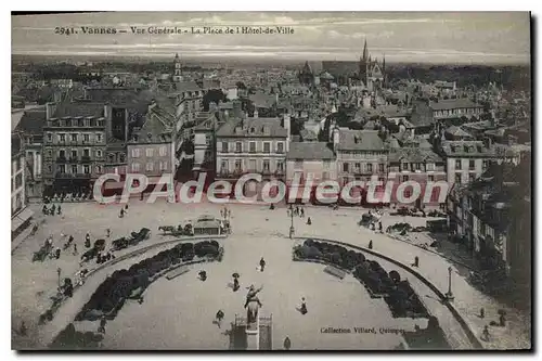 Cartes postales Vannes Vue Generale La Place De I'Hotel De Ville