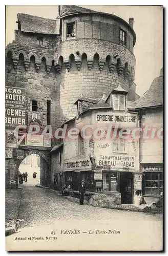 Ansichtskarte AK Vannes La Porte Prison