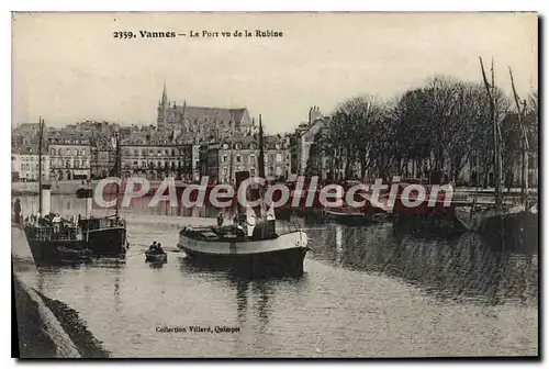 Cartes postales Vannes Le Port Vu De La Rabine