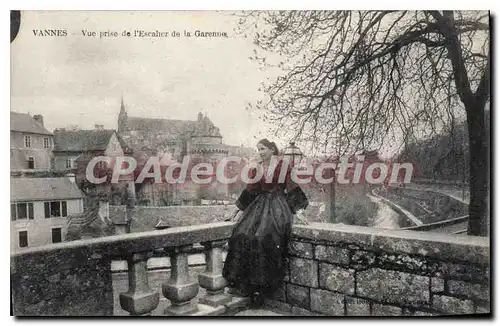 Cartes postales Vannes Vue Prise De I'Escalier De La Garenne