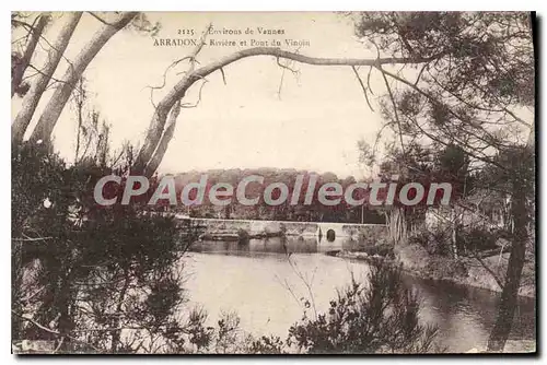 Cartes postales Vannes Arradon Riviere Et Pont Du Vinoin