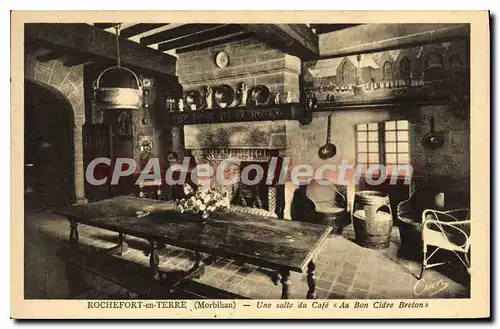 Cartes postales Rochefort En Terre Une Salle Du Cafe