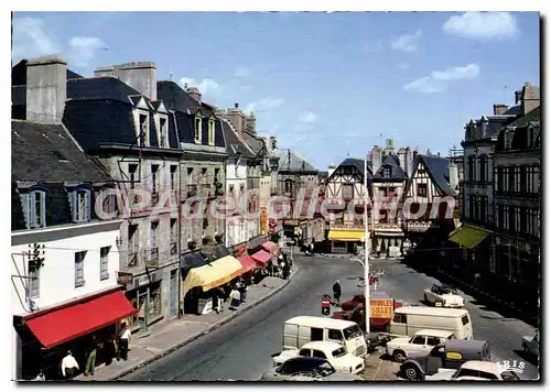 Moderne Karte Auray Vieilles Maisons Sur La Place