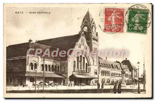 Cartes postales Metz Gare Centrale