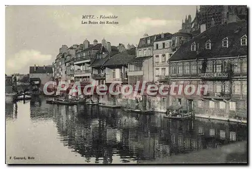 Ansichtskarte AK Metz Felsenbader Les Bains Des Roches