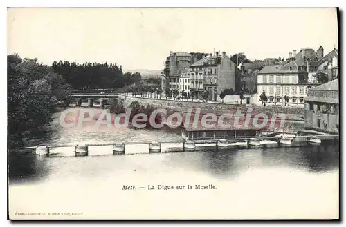 Cartes postales Metz La Digue Sur La Moselle