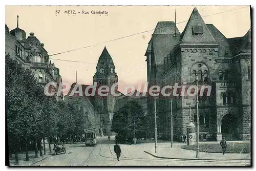 Cartes postales Metz Rue Gambetta