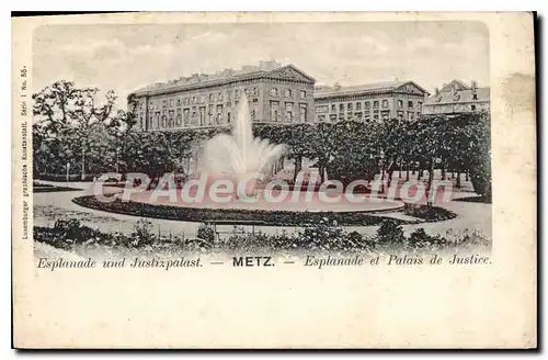 Cartes postales Metz Esplanade Et Palais De Justice