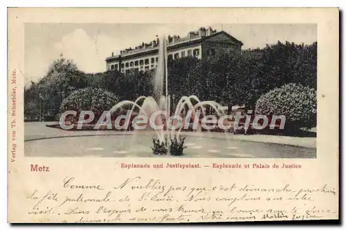 Cartes postales Metz Esplanade Et Palais De Justice