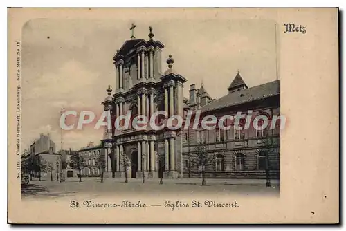 Cartes postales Metz Eglise St Vincent
