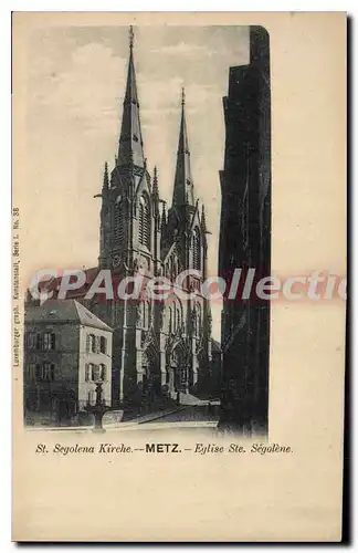 Cartes postales Metz Eglise Ste Segolene