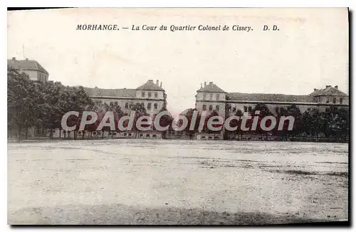 Cartes postales Morhange La Cour Du Quartier Colonel De Cissey