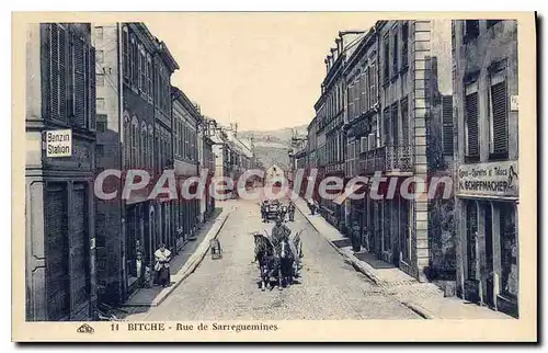 Cartes postales Bitche Rue De Sarreguemines
