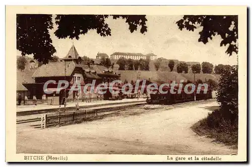Cartes postales Bitche La Gare Et La Citadelle