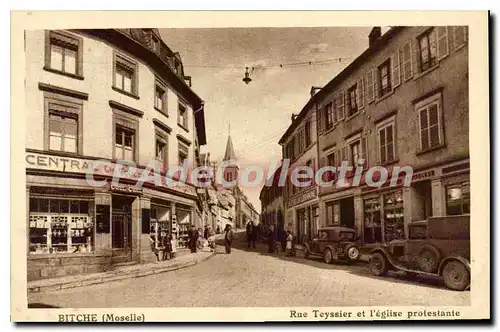 Cartes postales Bitche Rue Teyssier Et I'Eglise Protestante