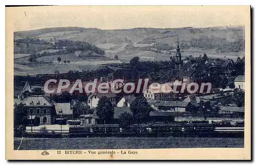 Cartes postales Bitche Vue Generale La Gare