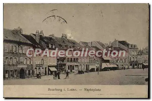 Cartes postales Saarburg Lothr Marktplatz