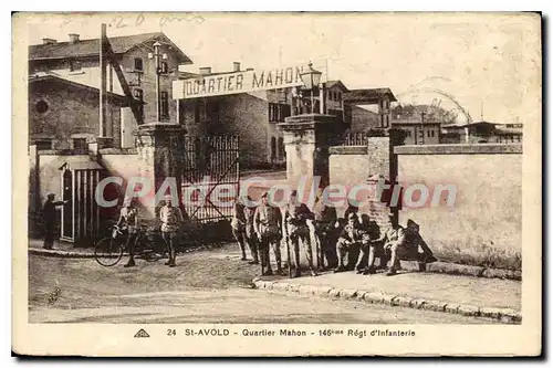 Cartes postales St Avold Quartier Mahon 146�me r�giment d'infanterie