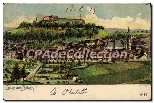 Cartes postales Gruss Aus Bitsch la citadelle