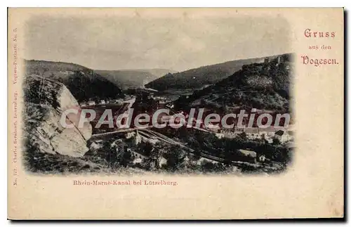 Cartes postales Gruss Aus Den Dogesen rhein marne kanal bei Lutzelburg