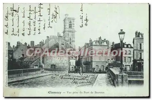 Cartes postales Clamecy Vue Prise Du Pont De Beuvron