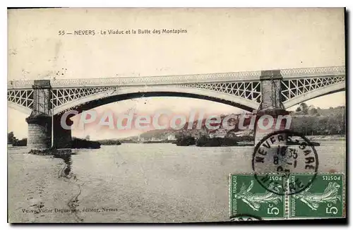 Cartes postales Nevers Le Viaduc Et La Butte Des Montapins