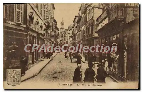 Cartes postales Nevers La Rue Du Commerce