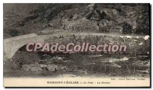 Cartes postales Marigny I'Eglise Le Pont La Riviere