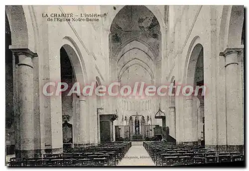 Cartes postales La Charite L'Interieur De I'Eglise Notre Dame
