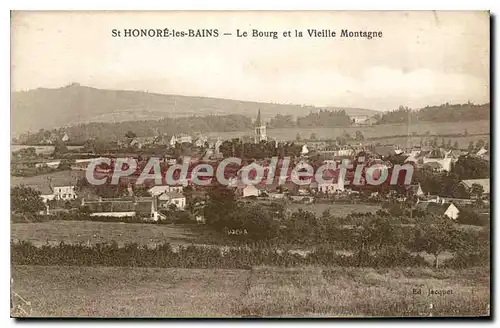 Ansichtskarte AK St Honore Les Bains Le Bourg Et La Vieille Montagne