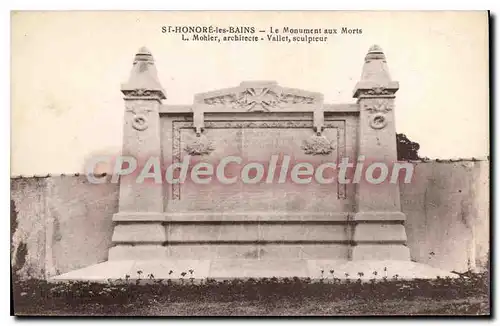 Cartes postales St Honore Les Bains Le Monument Aux Morts