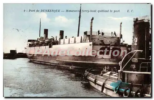 Cartes postales Dunkerque Man�uvre ferry