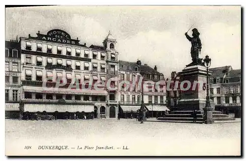 Cartes postales Dunkerque La Place Jean Bart