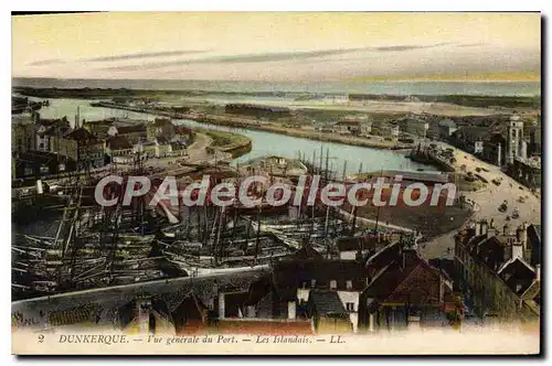 Cartes postales Dunkerque Vue Generale Du Port Les Islandais