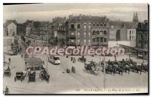Cartes postales Dunkerque La Place De La Gare