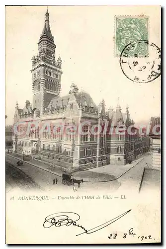 Cartes postales Dunkerque Ensemble De I'Hotel De Ville