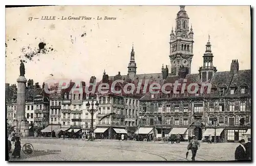 Cartes postales Lille La Grand Place La Bourse