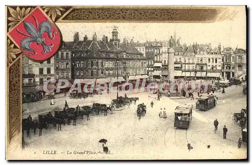 Cartes postales Lille La Grand Place